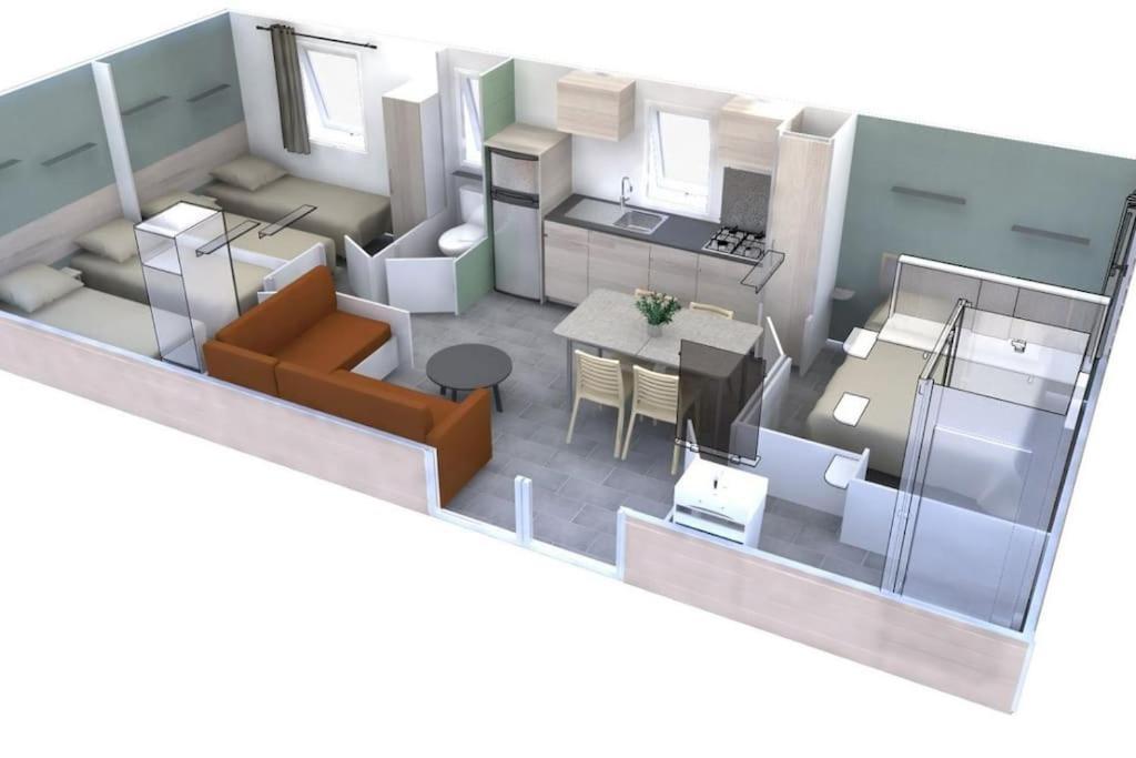 Calvi Mobil-Home Neuf Particulier Sur Camping Lumio Kültér fotó